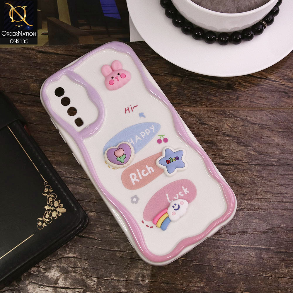 Samsung Galaxy A50s Cover - Design 2 - Cute 3D Cartoon Soft Silicon Helix Soft Borders Camera Protection Case