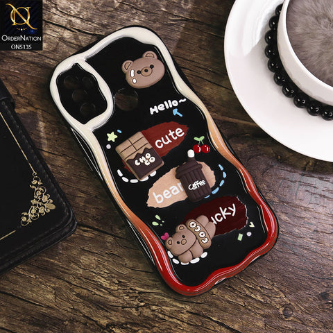 Oppo A53 Cover - Design 1 - Cute 3D Cartoon Soft Silicon Helix Soft Borders Camera Protection Case