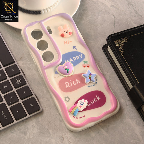 Tecno Camon 40 Pro Cover - Design 2 - Cute 3D Cartoon Soft Silicon Helix Soft Borders Camera Protection Case