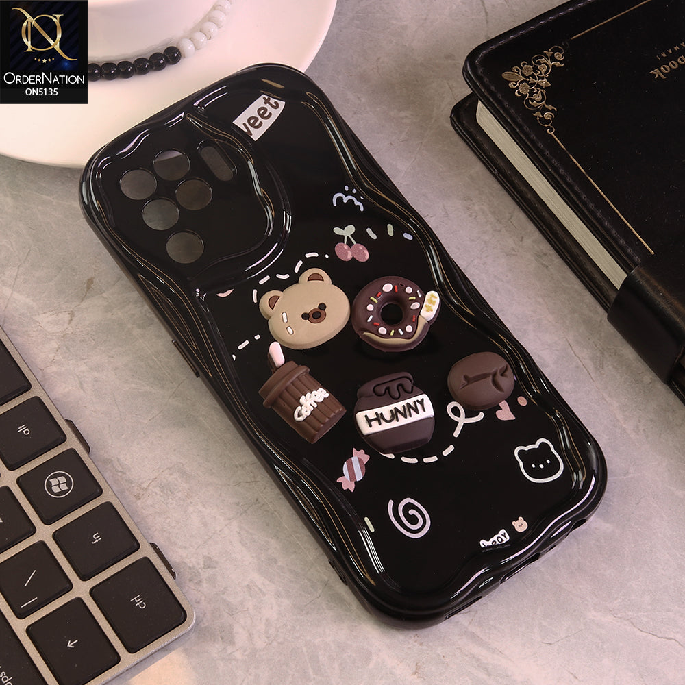 Oppo F19 Pro Cover - Design 3 - Cute 3D Cartoon Soft Silicon Helix Soft Borders Camera Protection Case