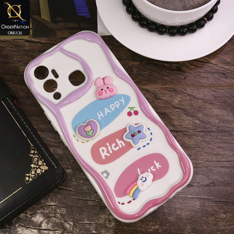 Infinix Hot 12 Play Cover - Design 2 - Cute 3D Cartoon Soft Silicon Helix Soft Borders Camera Protection Case