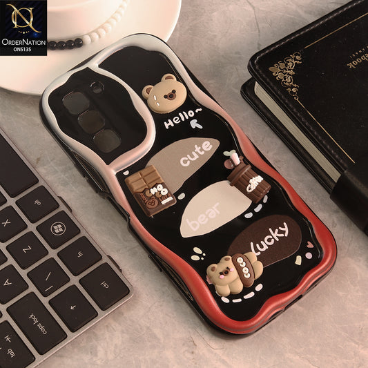 Infinix Hot 70 Cover - Design 1 - Cute 3D Cartoon Soft Silicon Helix Soft Borders Camera Protection Case