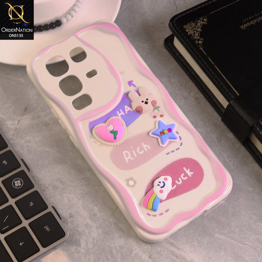 Infinix Note 50 4G  Cover - Design 2 - Cute 3D Cartoon Soft Silicon Helix Soft Borders Camera Protection Case