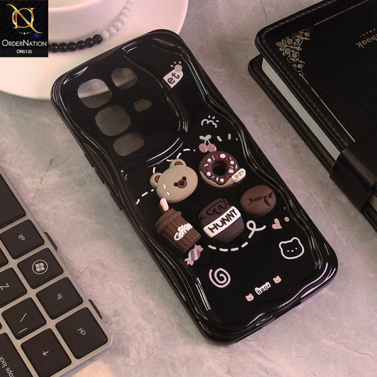 Infinix Note 50 4G  Cover - Design 3 - Cute 3D Cartoon Soft Silicon Helix Soft Borders Camera Protection Case