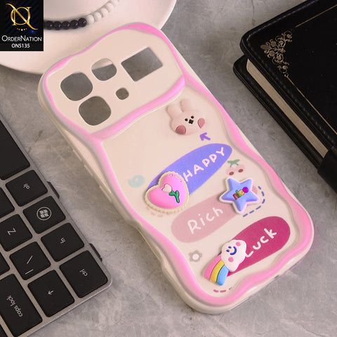 Infinix Note 60  Cover - Design 2 - Cute 3D Cartoon Soft Silicon Helix Soft Borders Camera Protection Case