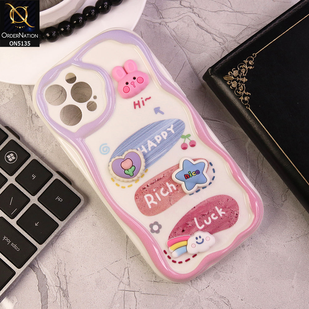 iPhone 12 Pro Cover - Design 2 - Cute 3D Cartoon Soft Silicon Helix Soft Borders Camera Protection Case