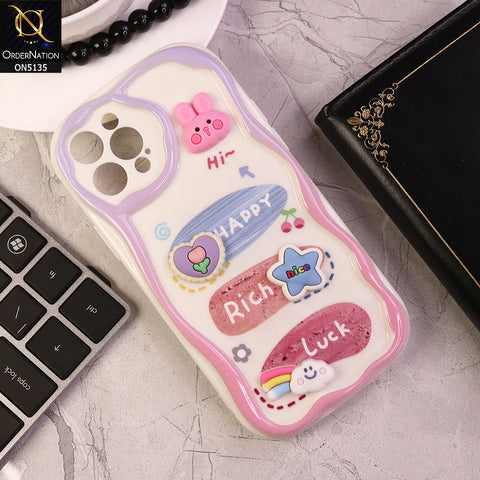 iPhone 12 Pro Cover - Design 2 - Cute 3D Cartoon Soft Silicon Helix Soft Borders Camera Protection Case