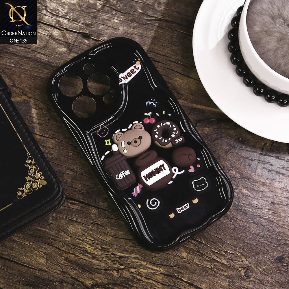 iPhone 13 Pro Cover - Design 3 - Cute 3D Cartoon Soft Silicon Helix Soft Borders Camera Protection Case