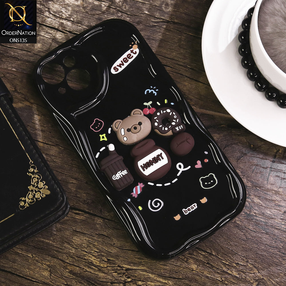 iPhone 14 Plus Cover - Design 3 - Cute 3D Cartoon Soft Silicon Helix Soft Borders Camera Protection Case