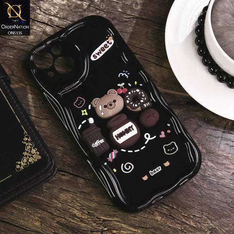 iPhone 14 Plus Cover - Design 3 - Cute 3D Cartoon Soft Silicon Helix Soft Borders Camera Protection Case