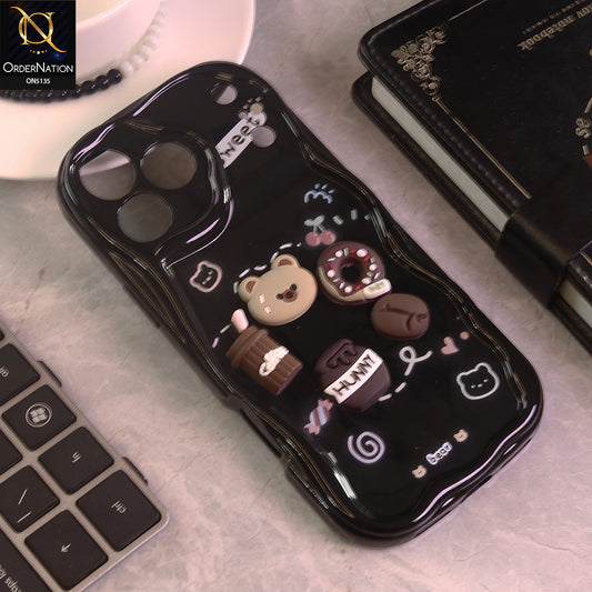 iPhone 17 Pro Cover - Design 3 - Cute 3D Cartoon Soft Silicon Helix Soft Borders Camera Protection Case