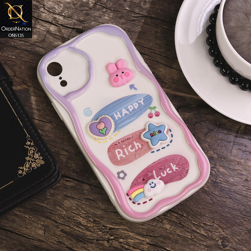 iPhone XR Cover - Design 2 - Cute 3D Cartoon Soft Silicon Helix Soft Borders Camera Protection Case