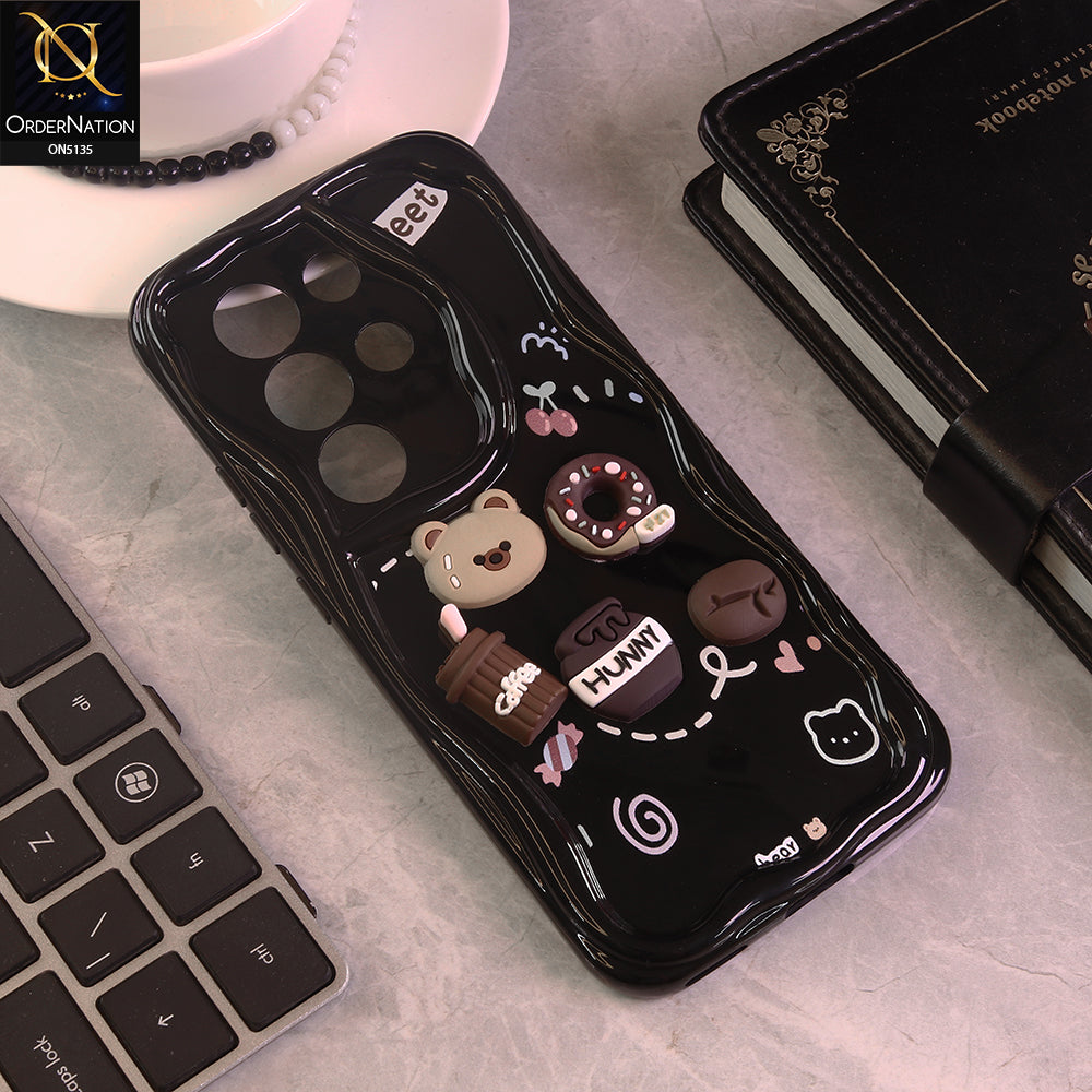 itel S25 Ultra Cover - Design 3 - Cute 3D Cartoon Soft Silicon Helix Soft Borders Camera Protection Case
