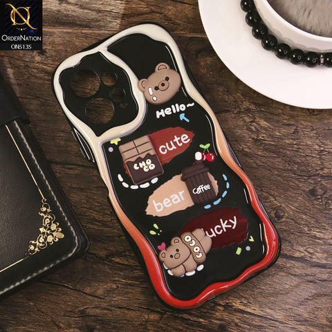 Xiaomi Redmi Note 12 4G Cover - Design 1 - Cute 3D Cartoon Soft Silicon Helix Soft Borders Camera Protection Case