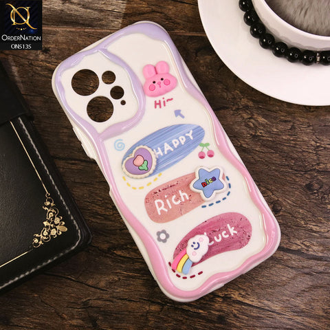 Xiaomi Redmi Note 12 4G Cover - Design 2 - Cute 3D Cartoon Soft Silicon Helix Soft Borders Camera Protection Case