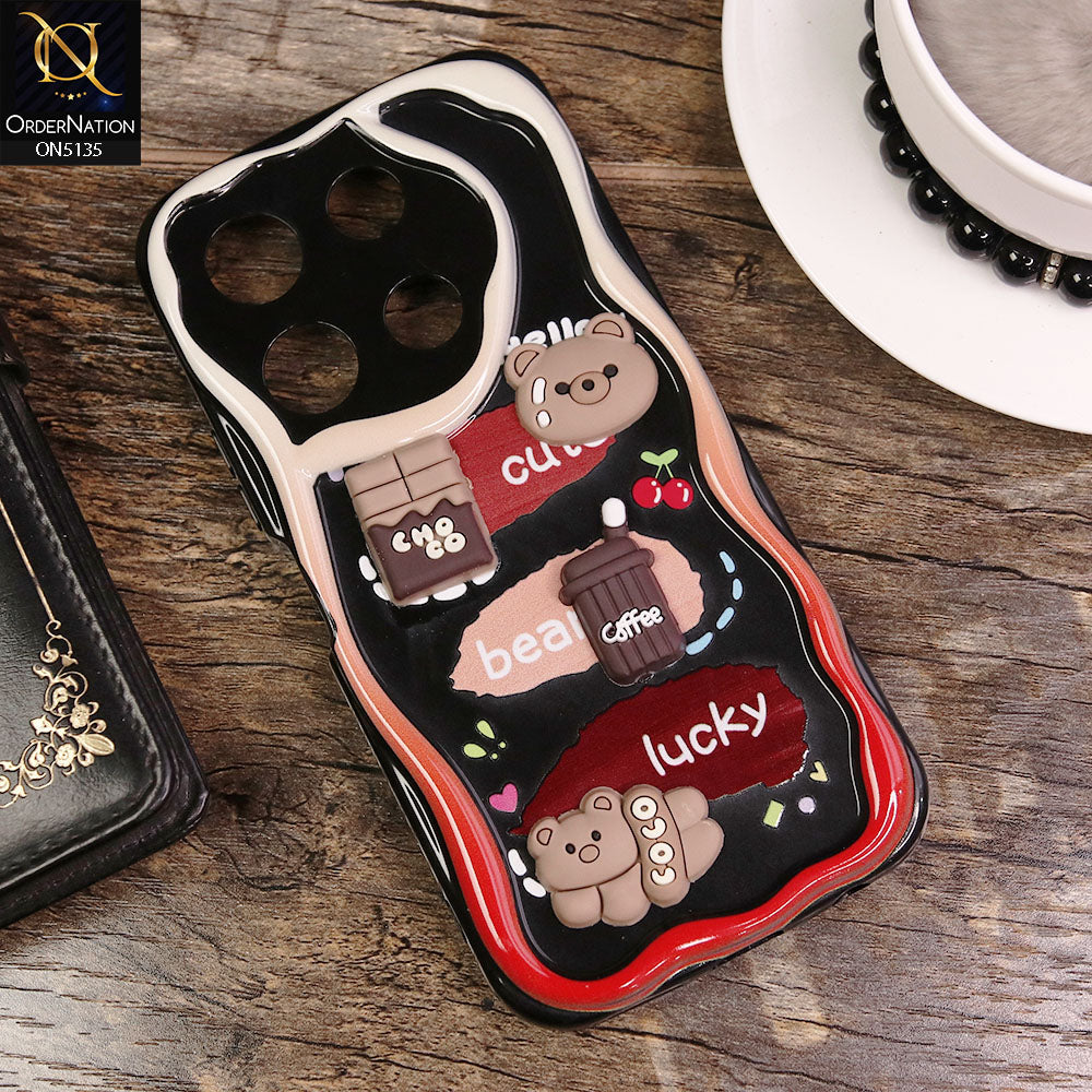 Infinix Note 30 Pro Cover - d3 - Cute 3D Cartoon Soft Silicon Helix Soft Borders Camera Protection Case