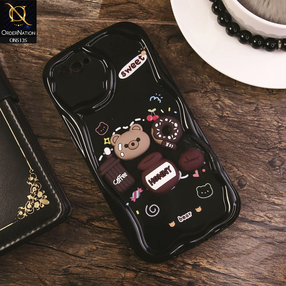 Oppo A1k Cover - Design 3 - Cute 3D Cartoon Soft Silicon Helix Soft Borders Camera Protection Case