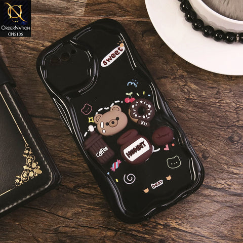 Oppo A1k Cover - Design 3 - Cute 3D Cartoon Soft Silicon Helix Soft Borders Camera Protection Case