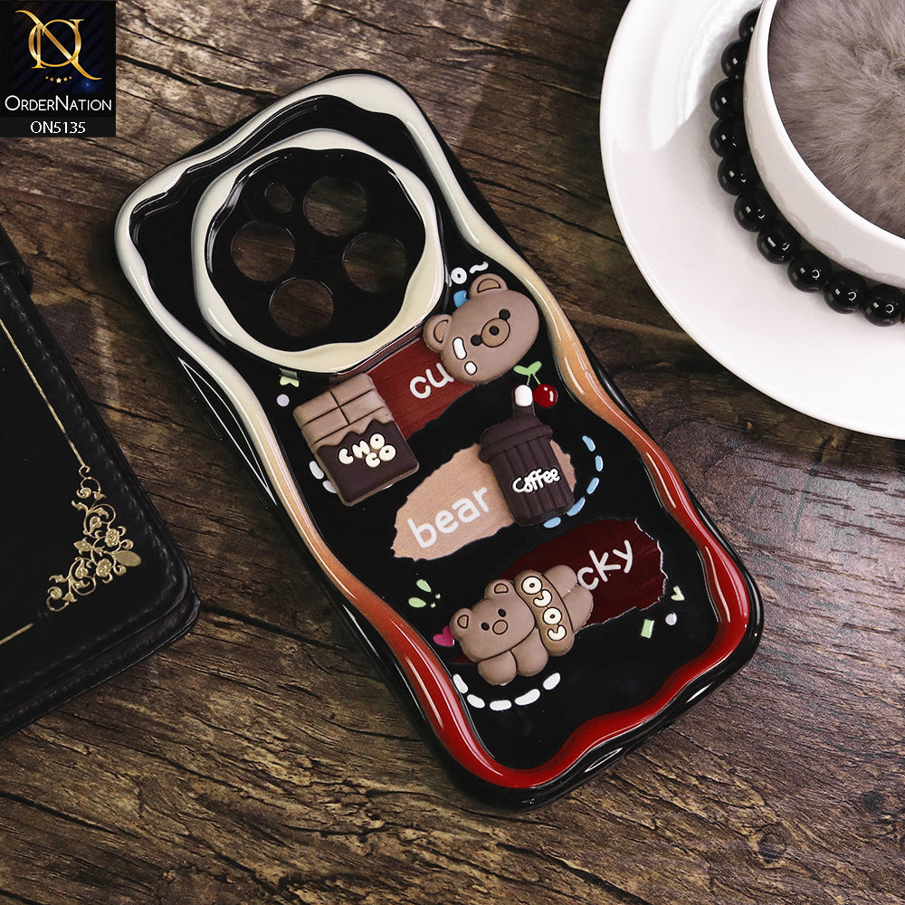 Realme 12 4G Cover - Design 1 - Cute 3D Cartoon Soft Silicon Helix Soft Borders Camera Protection Case