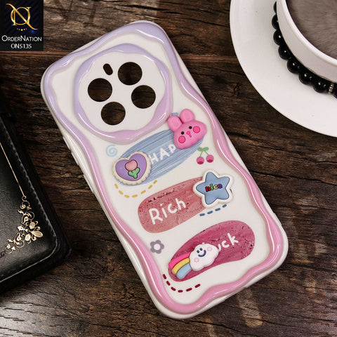 Realme 12 4G Cover - Design2 - Cute 3D Cartoon Soft Silicon Helix Soft Borders Camera Protection Case