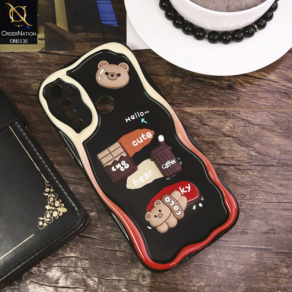 Realme 5s Cover - Design 1 - Cute 3D Cartoon Soft Silicon Helix Soft Borders Camera Protection Case