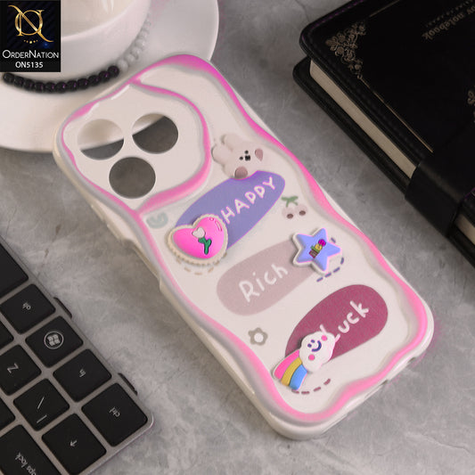 Realme Note 60 Cover - Design 2 - Cute 3D Cartoon Soft Silicon Helix Soft Borders Camera Protection Case