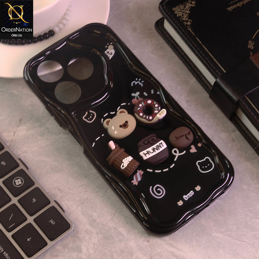 Realme Note 60 Cover - Design 3 - Cute 3D Cartoon Soft Silicon Helix Soft Borders Camera Protection Case