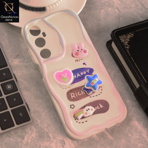Realme C65 Cover - Design 2 - Cute 3D Cartoon Soft Silicon Helix Soft Borders Camera Protection Case