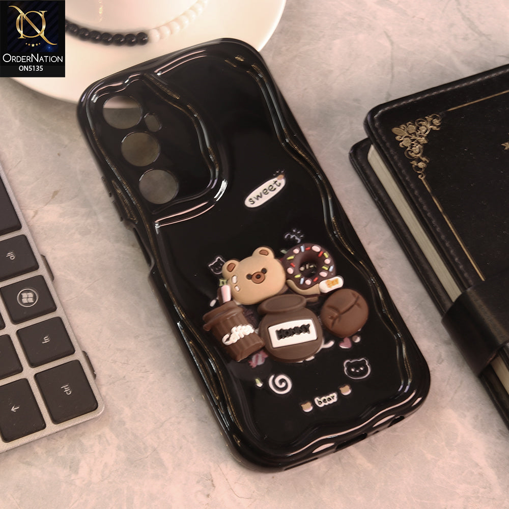 Realme C65 Cover - Design 3 - Cute 3D Cartoon Soft Silicon Helix Soft Borders Camera Protection Case