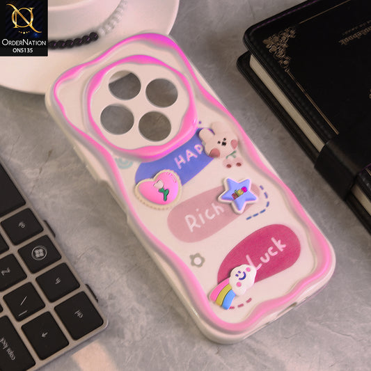 Xiaomi Poco C75 Cover - Design 2 - Cute 3D Cartoon Soft Silicon Helix Soft Borders Camera Protection Case