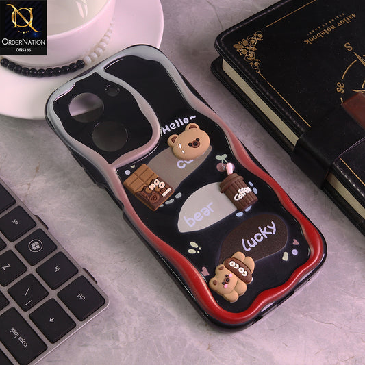 Xiaomi Poco C71 4G Cover - Design 1 - Cute 3D Cartoon Soft Silicon Helix Soft Borders Camera Protection Case