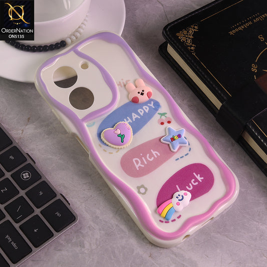 Xiaomi Poco C71 4G Cover - Design 2 - Cute 3D Cartoon Soft Silicon Helix Soft Borders Camera Protection Case