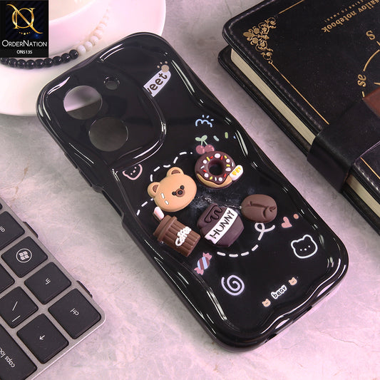 Xiaomi Poco C71 4G Cover - Design 3 - Cute 3D Cartoon Soft Silicon Helix Soft Borders Camera Protection Case