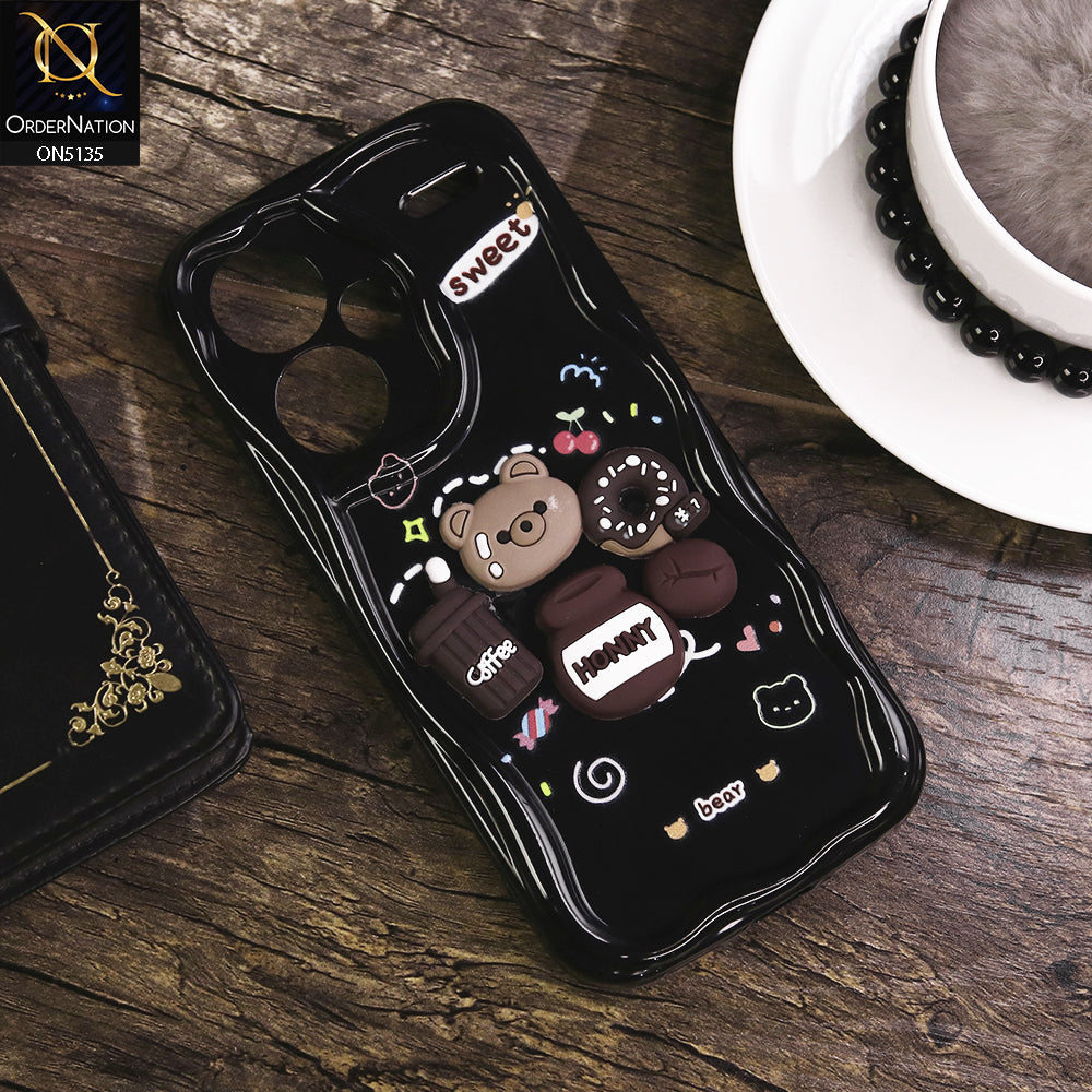 Xiaomi Redmi Note 13 Pro Plus 5G XFF Edition Cover - Design 3 - Cute 3D Cartoon Soft Silicon Helix Soft Borders Camera Protection Case