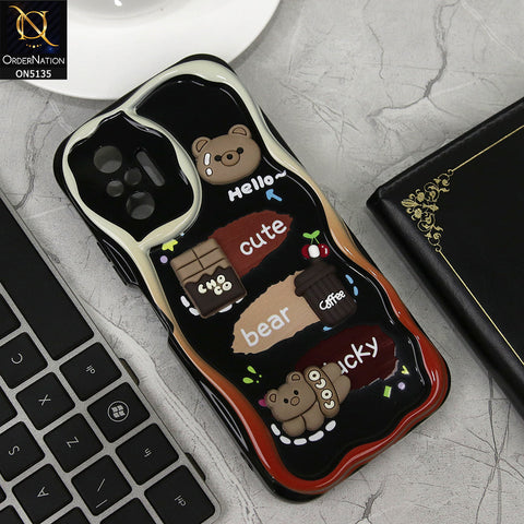 Xiaomi Redmi Note 10 Pro India Cover - Design 1 - Cute 3D Cartoon Soft Silicon Helix Soft Borders Camera Protection Case
