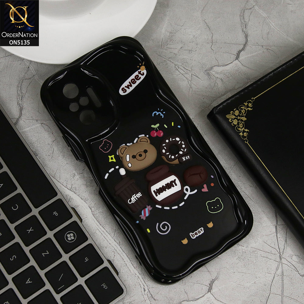 Xiaomi Redmi Note 10 Pro India Cover - Design 3 - Cute 3D Cartoon Soft Silicon Helix Soft Borders Camera Protection Case
