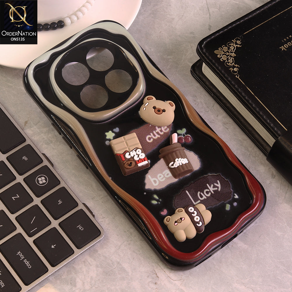 Xiaomi Redmi Note 14 Pro Plus 5G Cover - Design 1 - Cute 3D Cartoon Soft Silicon Helix Soft Borders Camera Protection Case