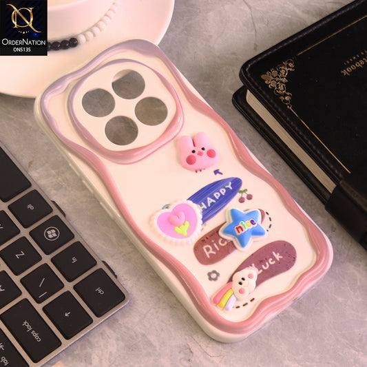 Xiaomi Redmi Note 14 Pro 5G Cover - Design 2 - Cute 3D Cartoon Soft Silicon Helix Soft Borders Camera Protection Case