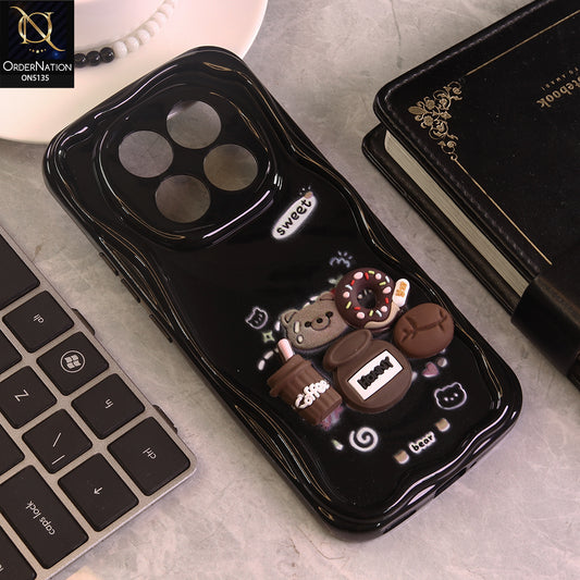 Xiaomi Redmi Note 14 Pro 5G Cover - Design 3 - Cute 3D Cartoon Soft Silicon Helix Soft Borders Camera Protection Case