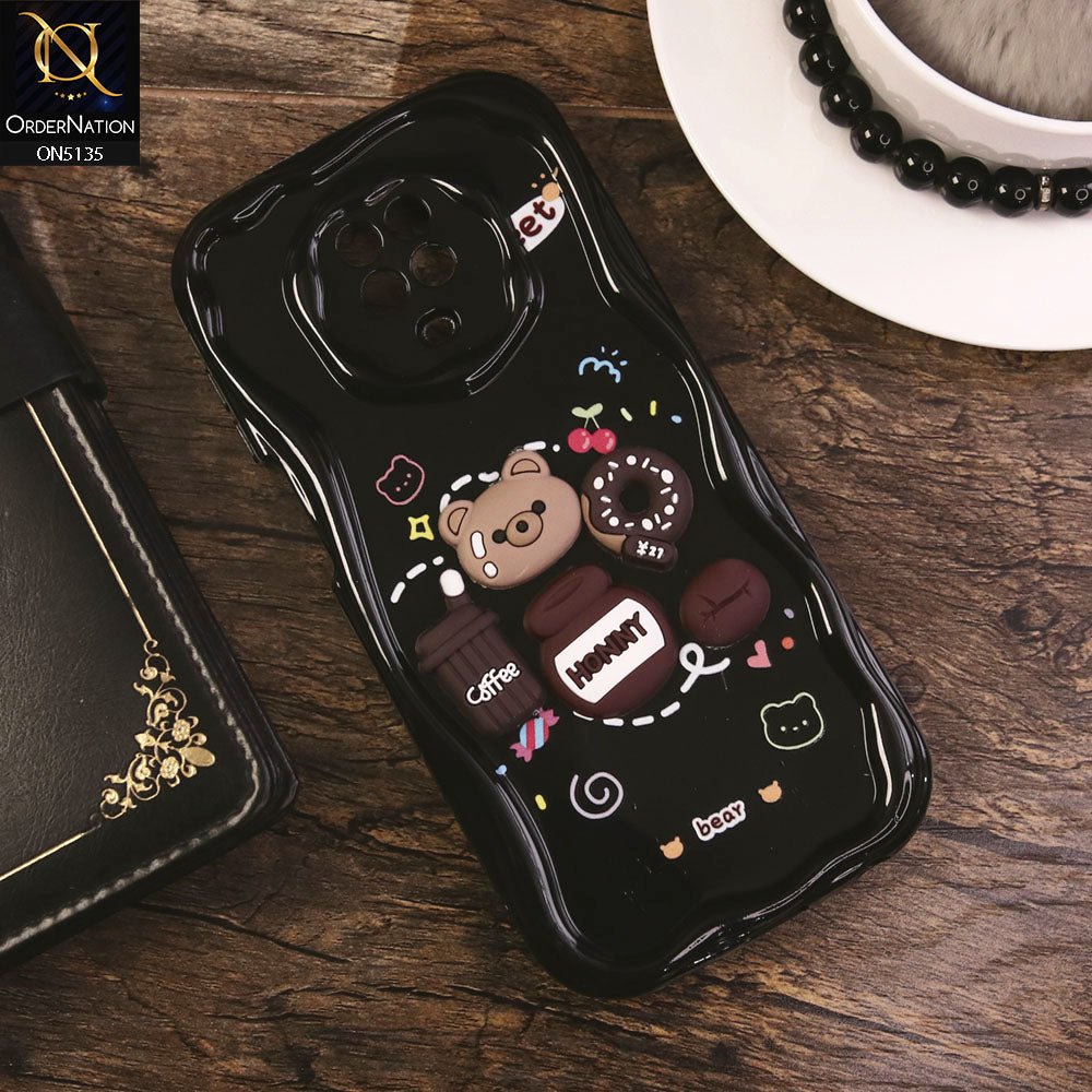 Xiaomi Redmi Note 9 Pro Cover - Design 3 - Cute 3D Cartoon Soft Silicon Helix Soft Borders Camera Protection Case
