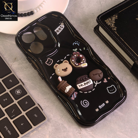 Oppo Reno 15F Cover - Design 3 - Cute 3D Cartoon Soft Silicon Helix Soft Borders Camera Protection Case