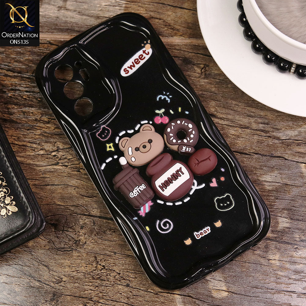 Oppo Reno 6 Cover - Design3 - Cute 3D Cartoon Soft Silicon Helix Soft Borders Camera Protection Case