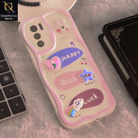 Oppo Reno 6 Pro 5G Cover - Design 2 - Cute 3D Cartoon Soft Silicon Helix Soft Borders Camera Protection Case