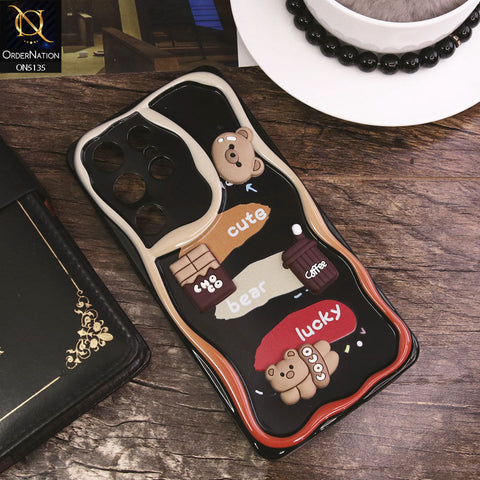 Samsung Galaxy S23 Ultra 5G Cover - Design 1 - Cute 3D Cartoon Soft Silicon Helix Soft Borders Camera Protection Case