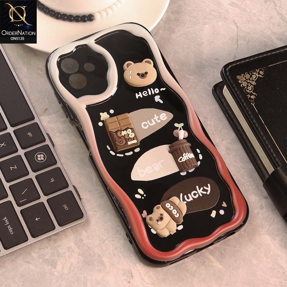 Samsung Galaxy M13 5G Cover - Design 1 - Cute 3D Cartoon Soft Silicon Helix Soft Borders Camera Protection Case
