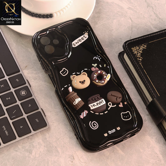 Samsung Galaxy A04 Cover - Design 3 - Cute 3D Cartoon Soft Silicon Helix Soft Borders Camera Protection Case
