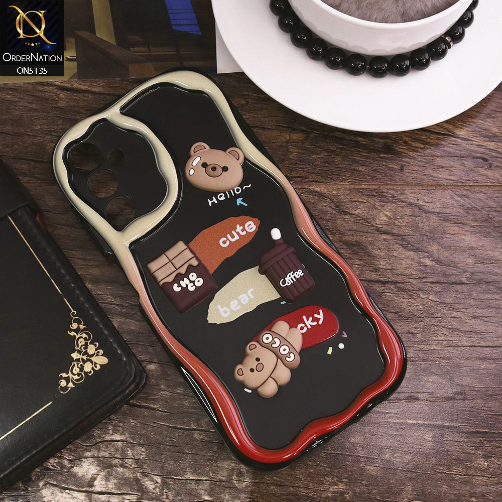 Samsung Galaxy A04s Cover - Design 1 - Cute 3D Cartoon Soft Silicon Helix Soft Borders Camera Protection Case