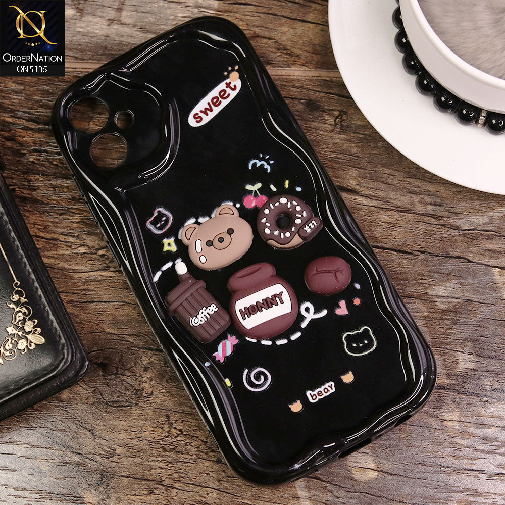 Samsung Galaxy A05 Cover - Design3 - Cute 3D Cartoon Soft Silicon Helix Soft Borders Camera Protection Case