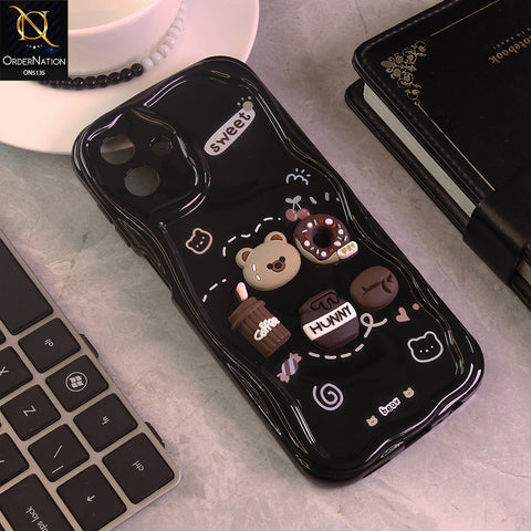Samsung Galaxy M07 Cover - Design 3 - Cute 3D Cartoon Soft Silicon Helix Soft Borders Camera Protection Case