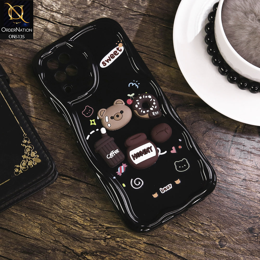 Samsung Galaxy A12 Nacho Cover - Design 3 - Cute 3D Cartoon Soft Silicon Helix Soft Borders Camera Protection Case
